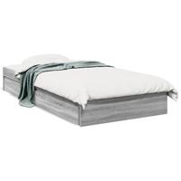 Bedframe met lades bewerkt hout grijs sonoma eiken 140x200 cm - thumbnail
