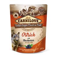 CARNILOVE DOG POUCH STRUISVOGEL / BRAMEN 12X300 GR - thumbnail