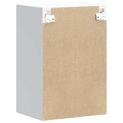 Keukenbovenkast met glazen deur Kalmar bewerkt hout hoogglanswit