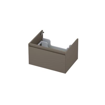 INK - Onderkast 1 Lade Greeploos Gelakt 45gr - 600x450x350 Mm - Mat Taupe