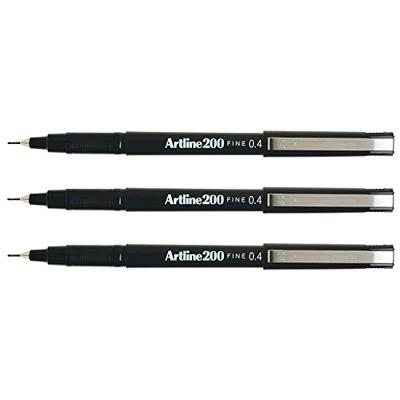 Artline 200 fineliner, zwart