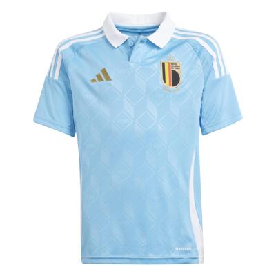 België Shirt Uit Junior 2024-2026 - Maat 140 - Kleur: Blauw | Soccerfanshop België Shirt Uit Junior 2024-2026 - Maat 140 - Kleur: Blauw | Soccerfanshop