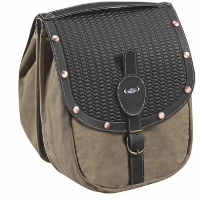 Selle Monte Grappa Monte grappa dubbele tas 16,5l british m/klinknagels zwart