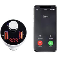 Renkforce RF-CAR-100 FM-transmitter Bluetooth Incl. handsfree-functie, Met geheugenkaartgleuf, Ingebouwde MP3-speler - thumbnail
