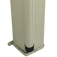 Tuinscherm uittrekbaar 160x300 cm grijs - thumbnail