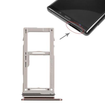 SIM-kaart lade + SIM-kaart lade/micro SD-kaart lade voor Galaxy Note9 (goud)