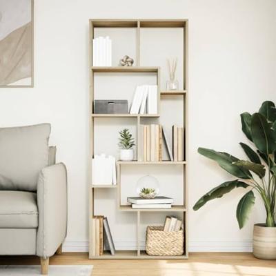 Kamerscherm / boekenkast 67x25x161,5 cm hout sonoma eikenkleur