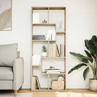 Kamerscherm / boekenkast 67x25x161,5 cm hout sonoma eikenkleur - thumbnail