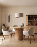Kave Home Ronde Eettafel 'Licia' Mangohout, 120cm - thumbnail