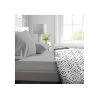 Hoeslaken - HOME LINGE PASSION - HP71761 - 90 x 190 cm + muts 30 cm - Microvezel - 82 g - Lichtgrijs - thumbnail