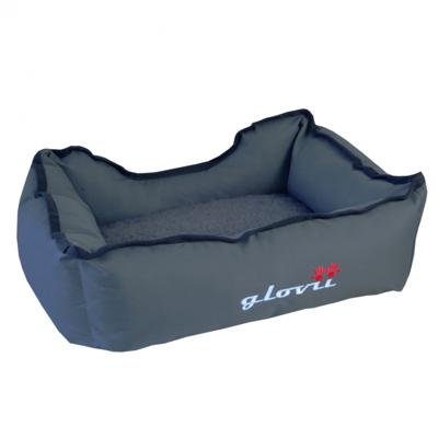 GLOVII GPETH Verwarmd Huisdierbed | Elektrische Onderlegger Voor Honden En Katten | Verwarmingselement Van Koolstofvezels, 2 Temperatuursensoren, Veilig Netsnoer | Machinewasbaar, Grijs, 60 X 50 Cm