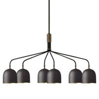 Gubi Howard Kroonluchter - 6 Arm - Grijs - thumbnail