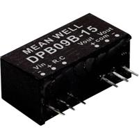 MEAN WELL DPB09B-15 DC/DC-convertermodule 300 mA 9 W Aantal uitgangen: 2 x Inhoud 1 stuk(s) - thumbnail