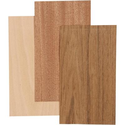 Creativ Company Bamboe fineer beuken eiken mahonie, 3 vellen