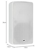 Omnitronic ODP-208T PA-wandluidspreker 37.5 W Wit 1 stuk(s) - thumbnail