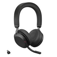 Jabra Evolve2 75 Headset Bedraad en draadloos Hoofdband Kantoor/callcenter USB Type-C Bluetooth Zwart - thumbnail