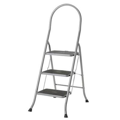 Altrex cromato huishoudtrap 3-treeds met hoge beugel silver - 500951 Altrex cromato huishoudtrap 3-treeds met hoge beugel silver - 500951