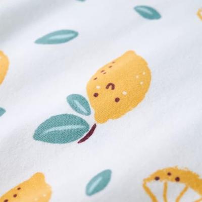 Kindershirt met knoop in de zoom 104 ecru