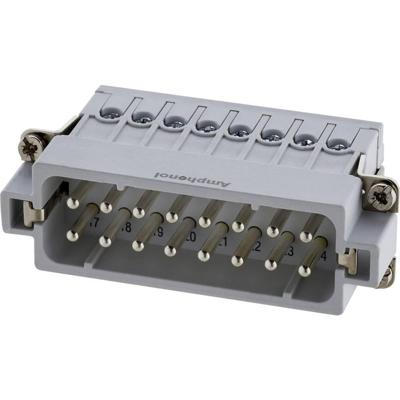 Amphenol C146 10A016 002 4 Stiftinzet verzilverde contacten 1 st.