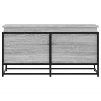 Opbergbox met deksel 100x40x51,5 cm bewerkt hout grijs sonoma - thumbnail