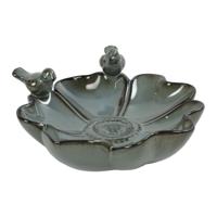 Vogelbad donkerblauw 26x25x10,5cm - thumbnail