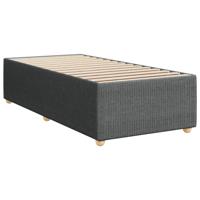 Boxspring met matras stof donkergrijs 80x200 cm - thumbnail
