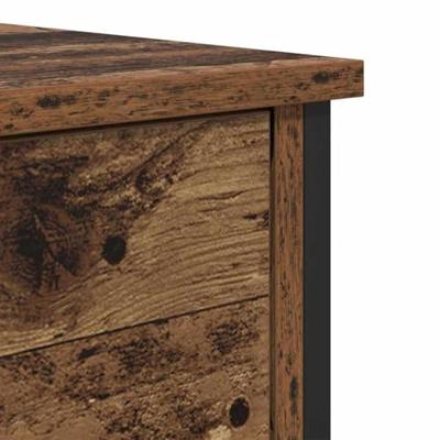 Nachtkastje met lade 2 pcs Oudhout 40 x 42 x 60 cm Bewerkt hout