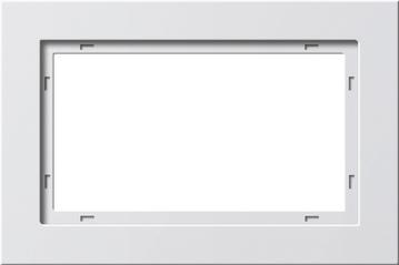 Gira afdekraam wit mat E2 1,5VD 100122