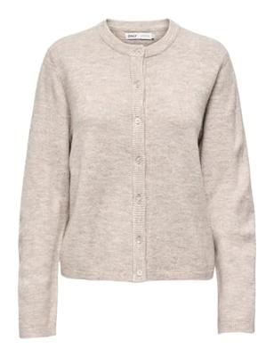 Only Onlsimoni L/s O-neck Cardigan Knt Noos Vest Pumice Stone