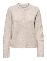 Only Onlsimoni L/s O-neck Cardigan Knt Noos Vest Pumice Stone - thumbnail
