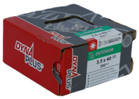 Dynaplus Glaslatschroef Ar-Bronze Platkop deeldraad-75° Torx TX15 3.5X40/22 | 200 stuks - 0287.08.17601 - thumbnail