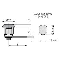 Basi 9000-1310 Hendelslot Zilver - thumbnail