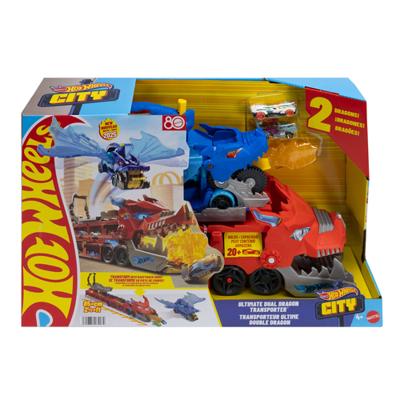 Hot Wheels ultieme dubbele draak transportvoertuig