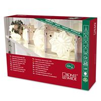 Konstsmide 3192-103 Motief lichtketting Sneeuwvlok Binnen werkt op het lichtnet LED Warmwit Verlichte lengte: 1.98 m - thumbnail