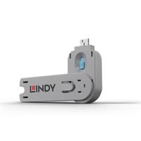 LINDY Lindy USB Type A Port Blocker Key - USB-Portblocker Sleutel voor USB-A-poort Blauw Sleutelslot Incl. 1 sleutel - thumbnail