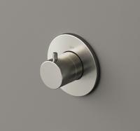 Stopkraan Hotbath Buddy Inbouw Thermostaat Geborsteld Nikkel (excl. inbouwdeel) - thumbnail