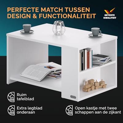 Salontafel Santa Cruz Wit 90x60x50cm