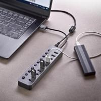 USB-HUB NGS IHUB10 Grijs - thumbnail