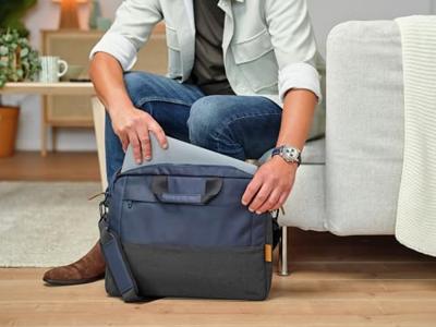 Trust Lisboa Draagtas voor laptop van 16 inch Laptop tas Blauw - thumbnail