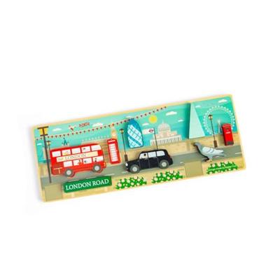 Bigjigs houten londen chunky puzzel, 8st. Bigjigs houten londen chunky puzzel, 8st.