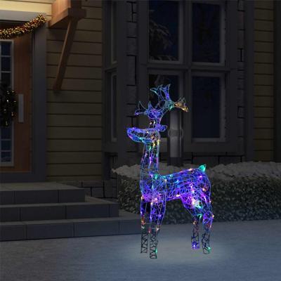 VidaXL Kerstversiering rendier 90 led's 60x16x100 cm acryl VidaXL Kerstversiering rendier 90 led's 60x16x100 cm acryl