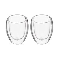 Set van koffiekopjes Secret de Gourmet Transparant Kristal 70 ml - thumbnail