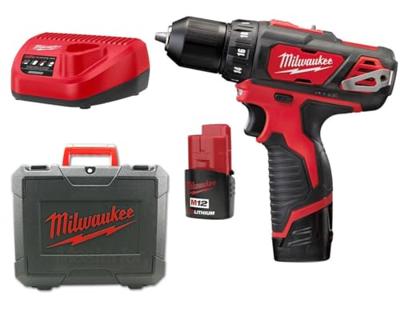 Milwaukee M12 BDD-201C 12V Subcompact Boormachine | 1x 2,0 Ah Accu + lader, in doos - 4933479439 Milwaukee M12 BDD-201C 12V Subcompact Boormachine | 1x 2,0 Ah Accu + lader, in doos - 4933479439