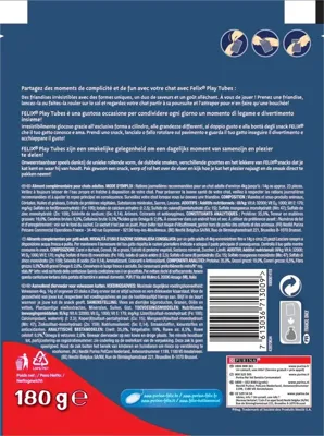 Felix Play Tubes kalkoen- en hamsmaak kattensnoep 180g 5 x 180 g