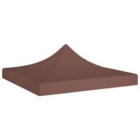 VidaXL Partytentdak 270 g/m² 2x2 m bruin - thumbnail
