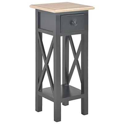 VidaXL Bijzettafel 27x27x65,5 cm hout zwart VidaXL Bijzettafel 27x27x65,5 cm hout zwart