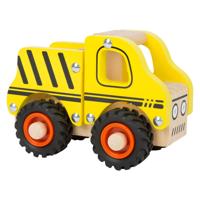 Small Foot houten werkvoertuig bouwplaats geel - thumbnail