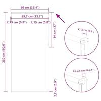 Rolgordijn verduisterend 90x230 cm stofbreedte 85,7cm geel - thumbnail