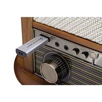 Soundmaster NR566BE 7-in-1 nostalgische stereo-installatie met draaitafel audio Technica magneettonnemmer | digitale radio DAB+ | CD-MP3 | USB | cassette | Bluetooth | digitaliseringsfunctie | - thumbnail