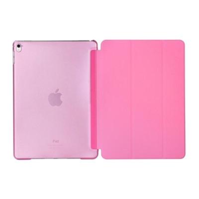 Pure kleur samenvoegen horizontale Flip lederen case voor iPad Pro 10 5 inch/iPad Air (2019) met houder (roze)